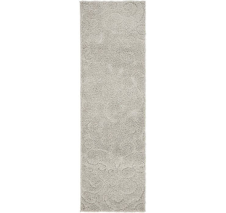 2' x 6' 7 Floral Shag Runner Rug