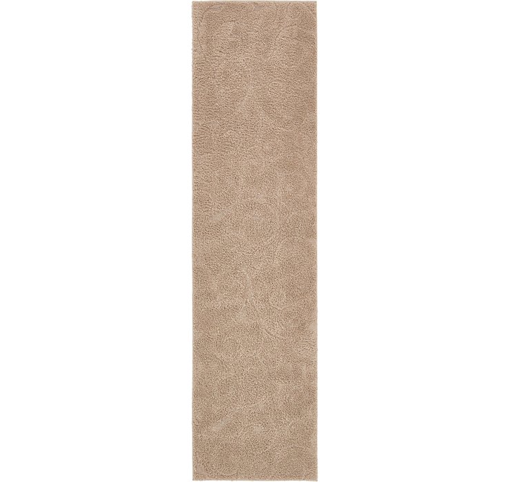 2' 7 x 10' Floral Shag Runner Rug