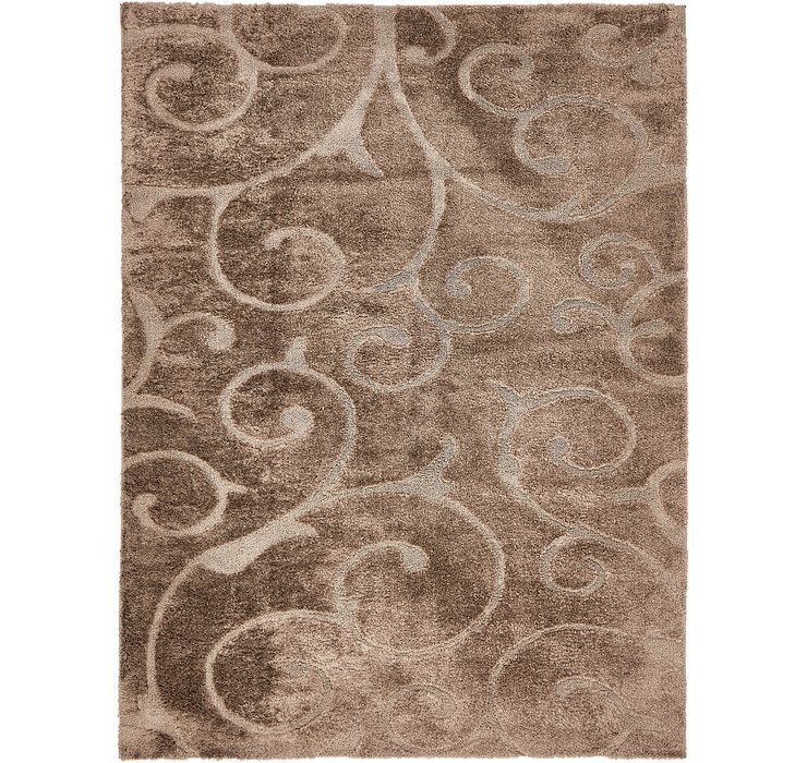 9' x 12' Floral Shag Rug