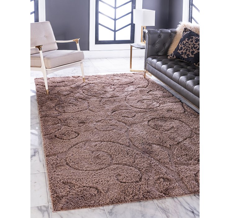 9' x 12' Floral Shag Rug