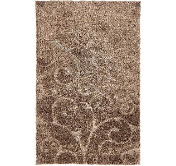 5' x 8' Floral Shag Rug