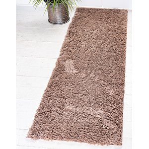 Unique Loom 2' x 6' 7 Floral Shag Runner Rug