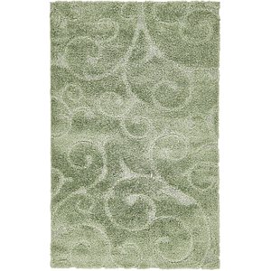Unique Loom 5' x 8' Floral Shag Rug