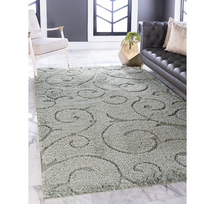 8' x 10' Floral Shag Rug