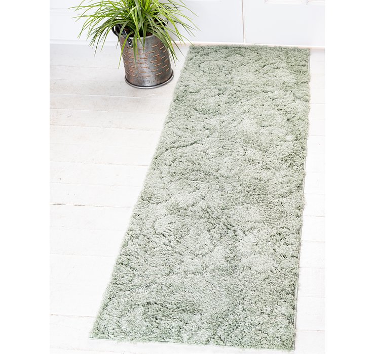 2' x 6' 7 Botanical Shag Runner Rug