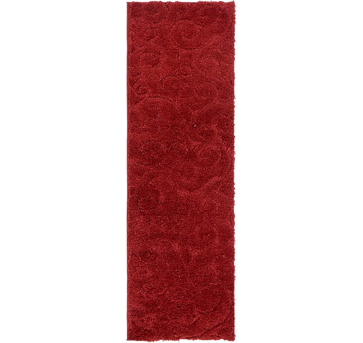 2' x 6' 7 Botanical Shag Runner Rug