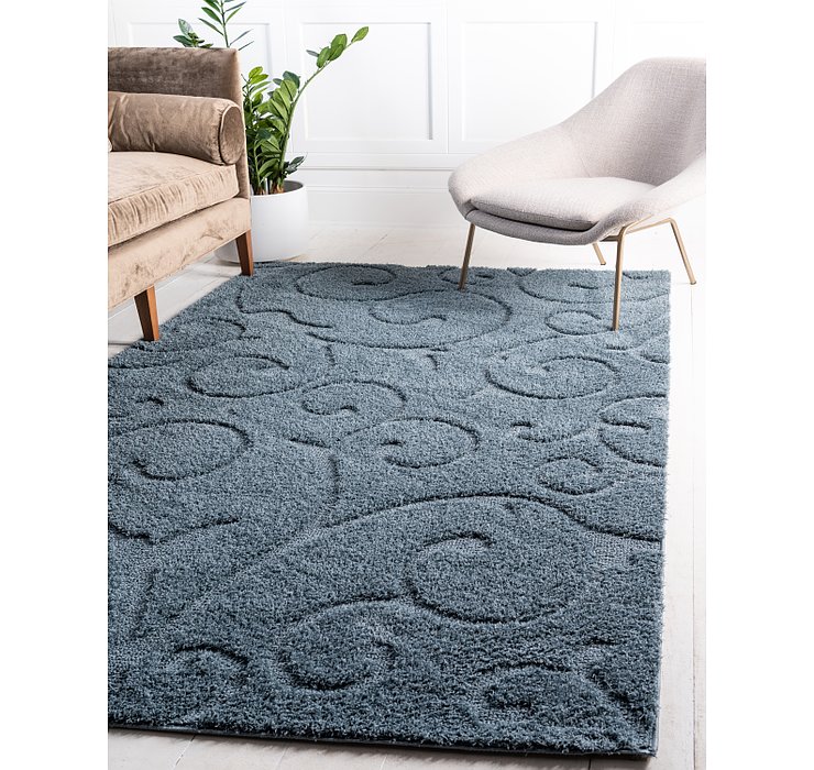 5' x 8' Floral Shag Rug