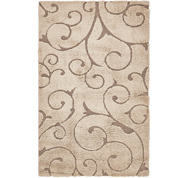 Unique Loom 5' x 8' Floral Shag Rug