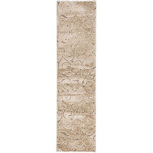 80cm x 305cm Floral Shag Runner Rug