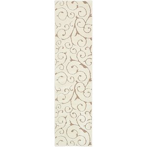 Unique Loom 2' 7 x 10' Floral Shag Runner Rug