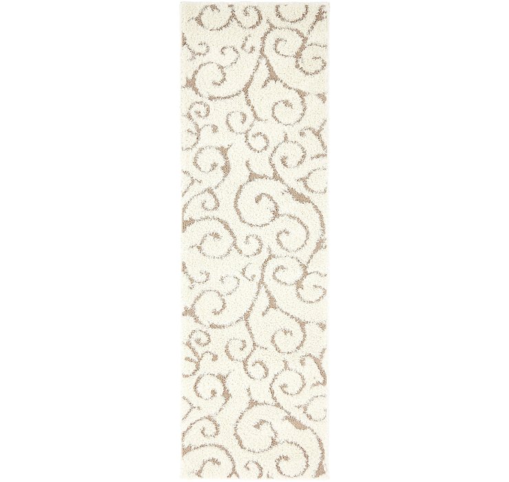 2' x 6' 7 Botanical Shag Runner Rug