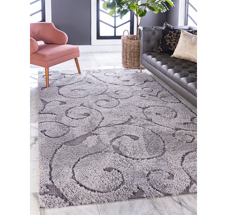 5' x 8' Floral Shag Rug