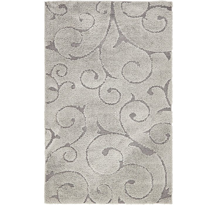 5' x 8' Floral Shag Rug