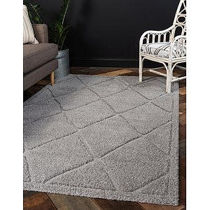 Unique Loom 5' x 8' Trellis Shag Rug