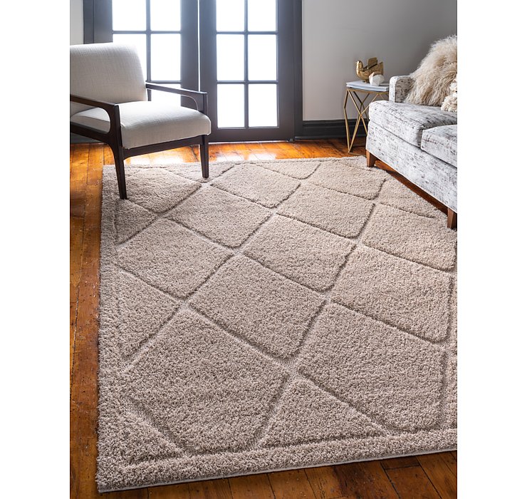 4' x 6' Trellis Shag Rug