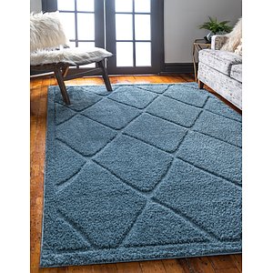 Unique Loom 8' x 10' Trellis Shag Rug