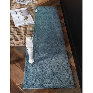Unique Loom 2' 7 x 10' Trellis Shag Runner Rug