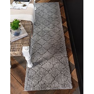Unique Loom 2' x 6' 7 Trellis Shag Runner Rug