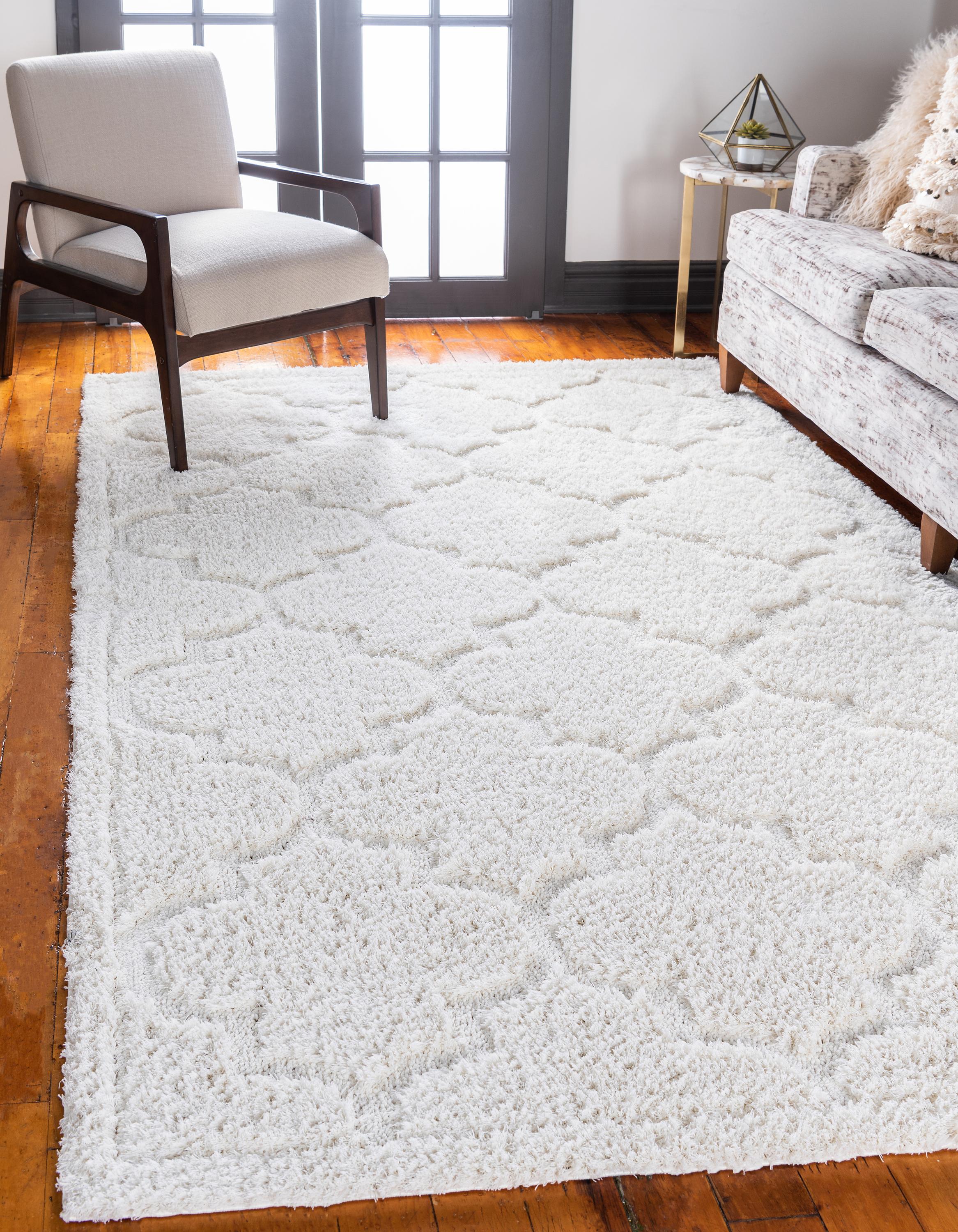 Ivory 5 X 8 Trellis Rug Erugs
