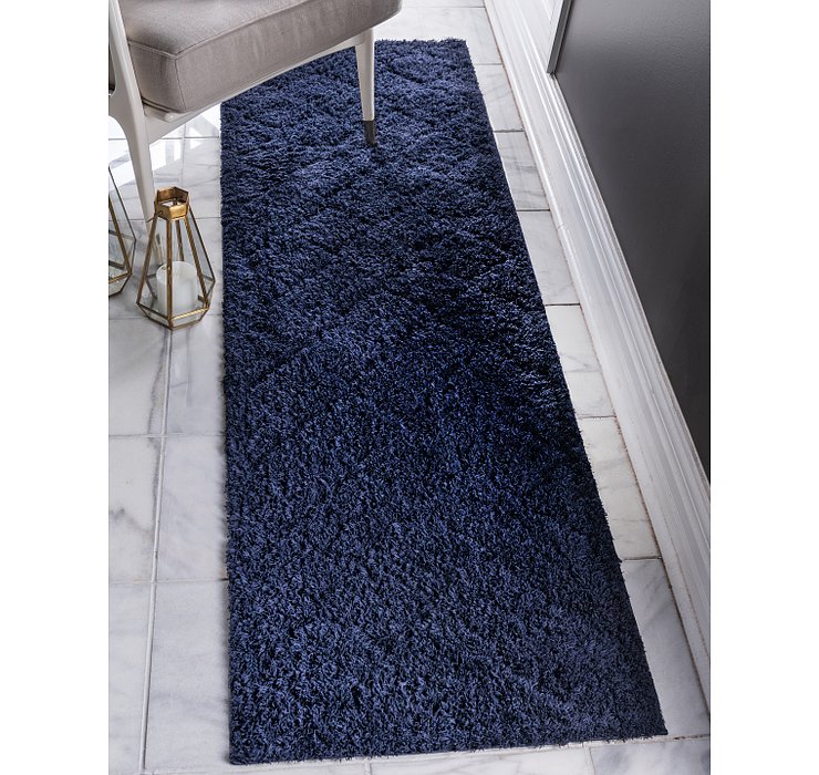 2' x 6' 7 Trellis Shag Runner Rug