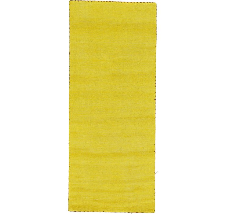 80cm x 200cm Solid Gabbeh Runner Rug