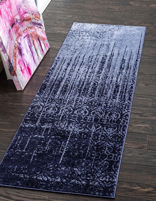 Blue 80cm x 305cm Loft Runner Rug Area Rugs AU Rugs