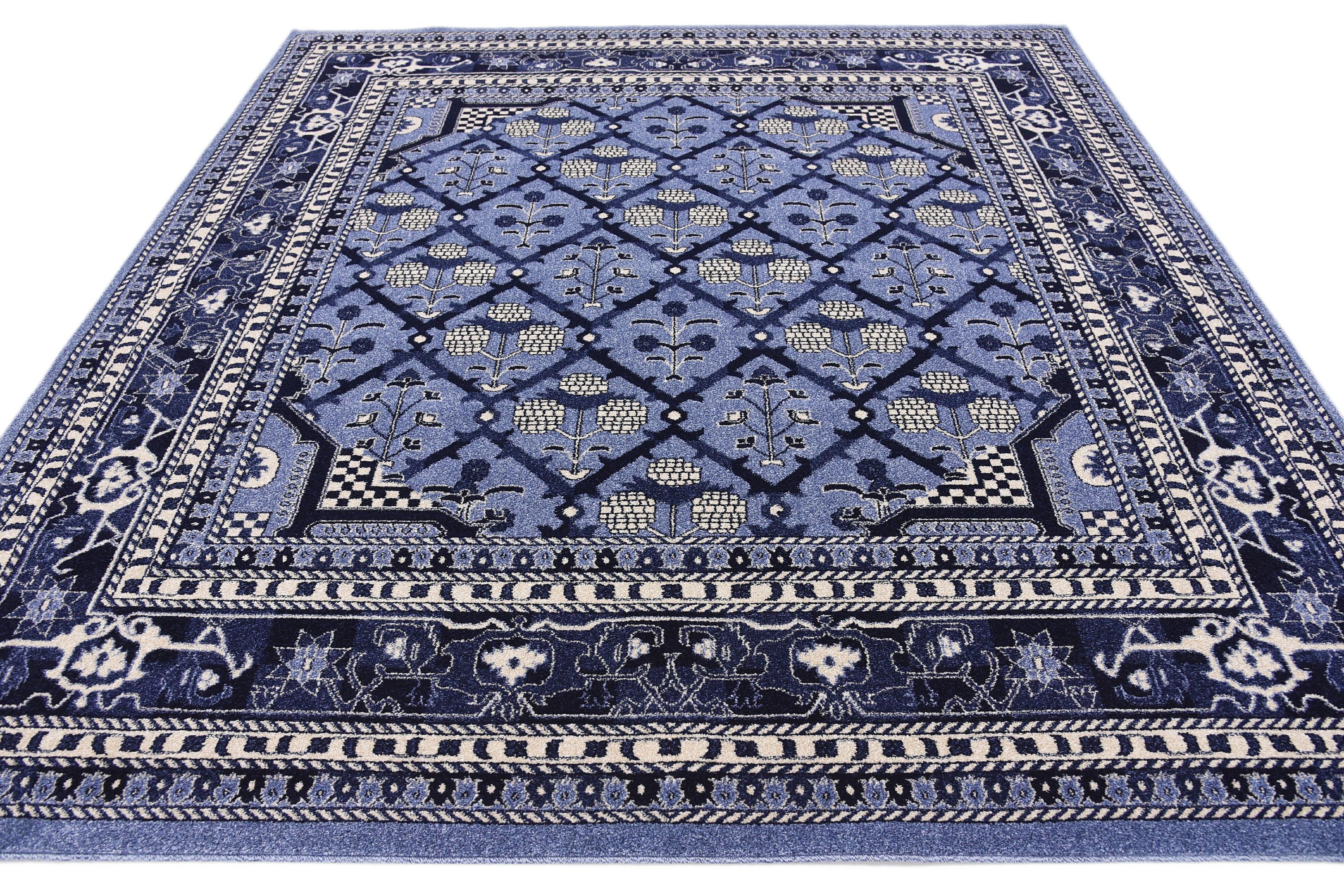 Blue 8' x 8' Vista Square Rug eSaleRugs