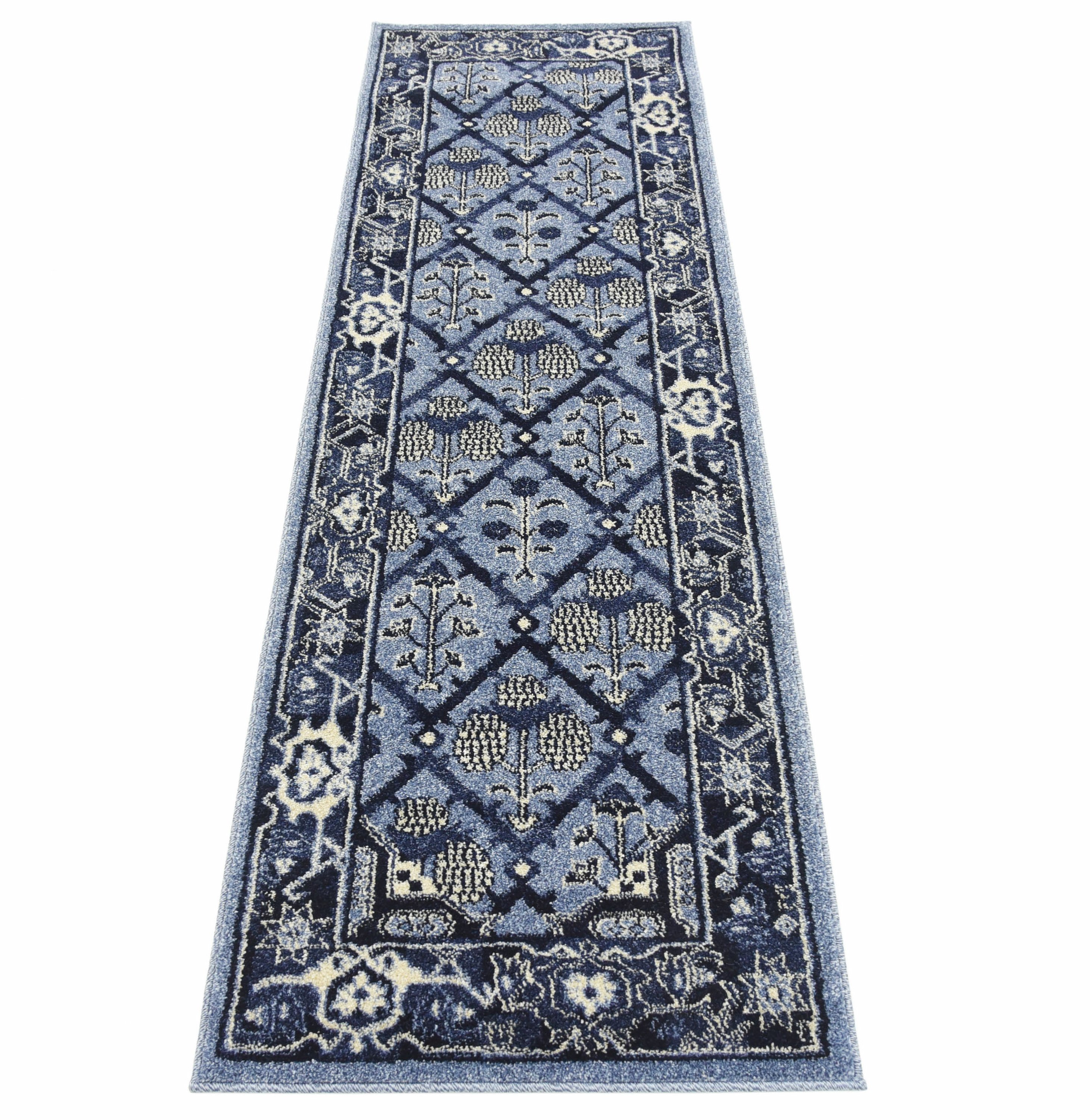 Blue 2' x 6' Vista Runner Rug Area Rugs eSaleRugs