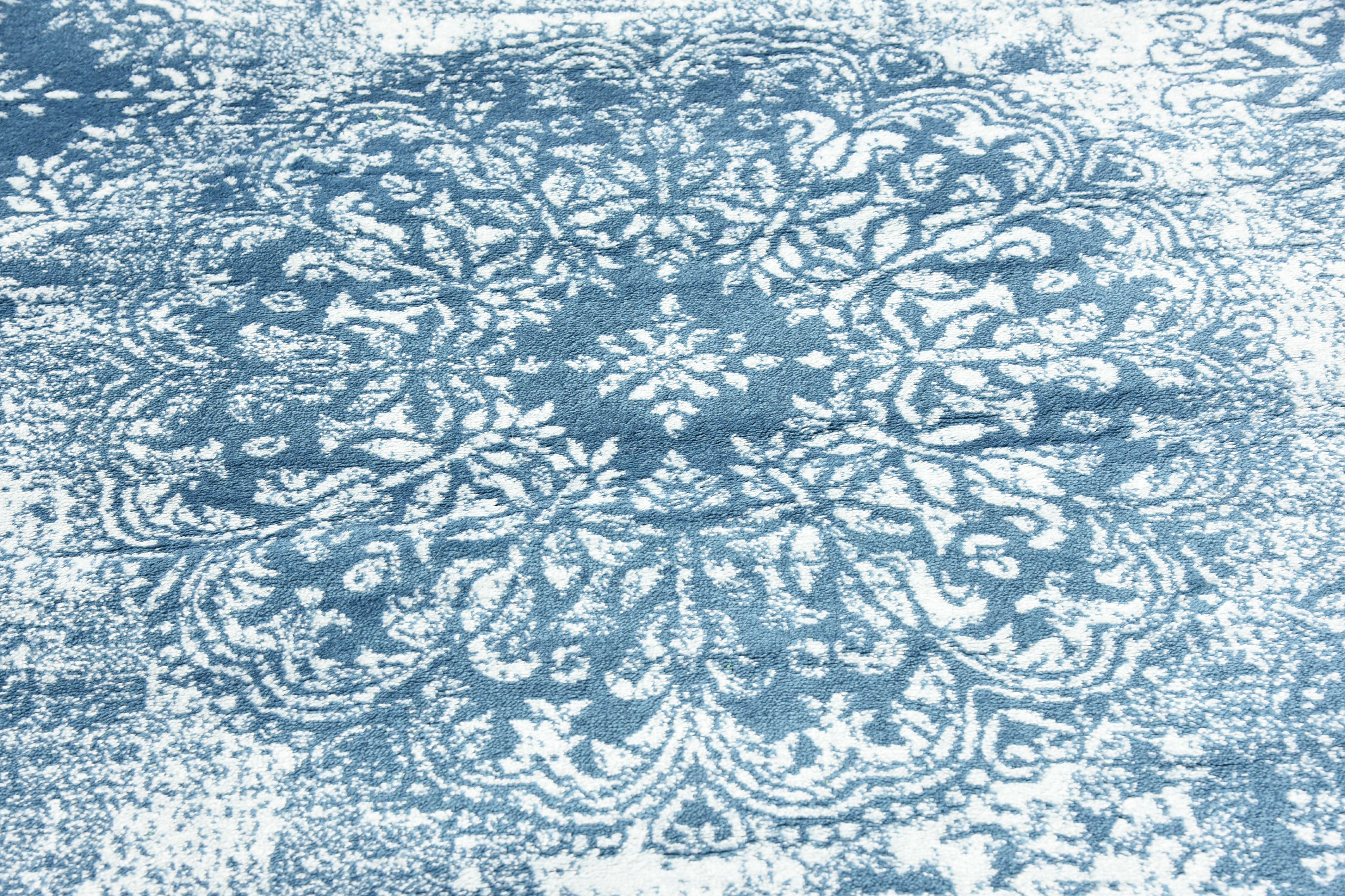 Blue 4' x 6' Courtyard Rug Area Rugs eSaleRugs