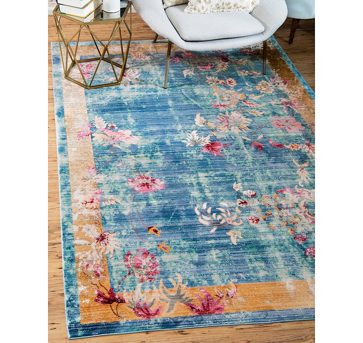 9' x 12' Aqua Rug