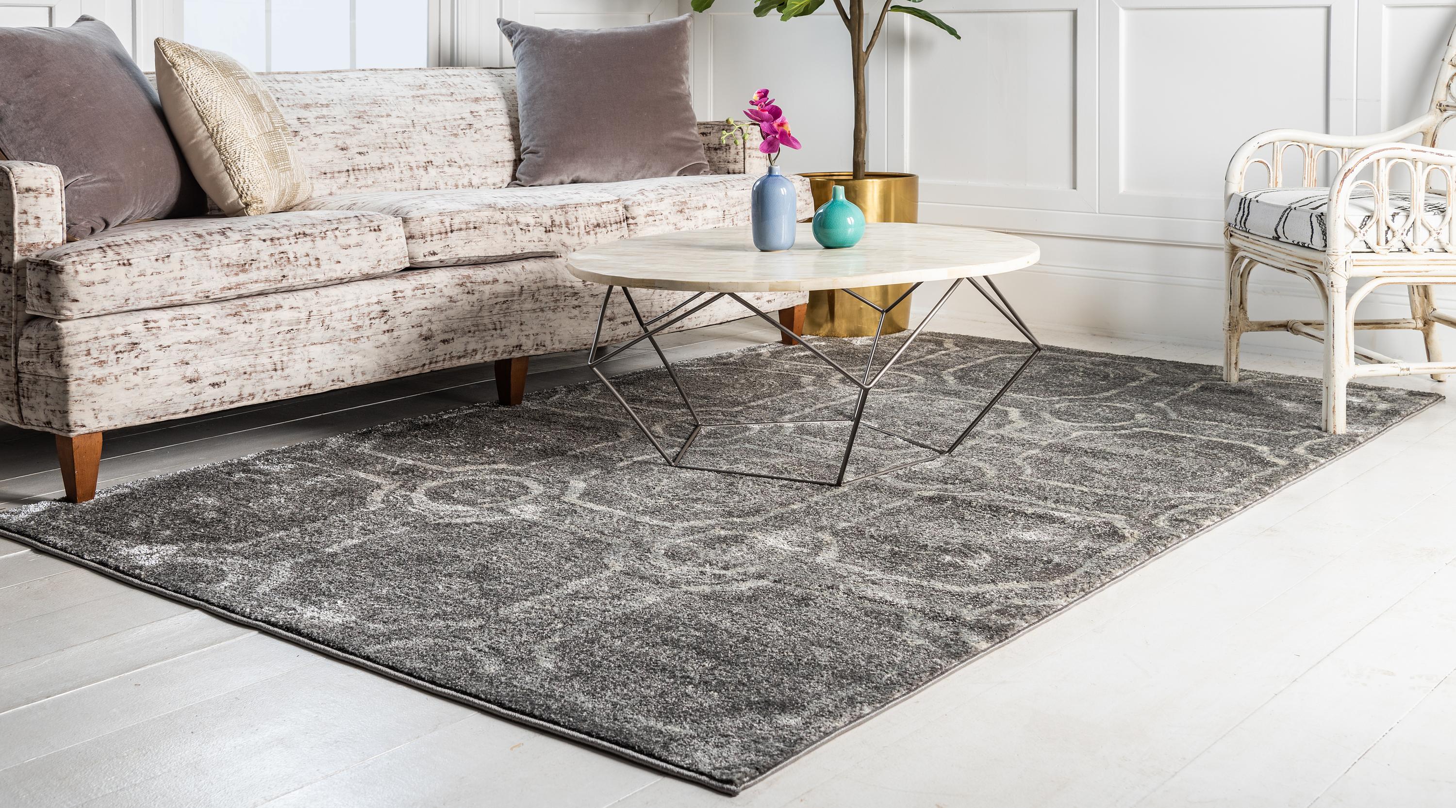 Dark Gray 10' x 13' Aria Rug eSaleRugs