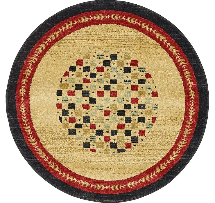 3' 3 x 3' 3 Kashkuli Gabbeh Round Rug