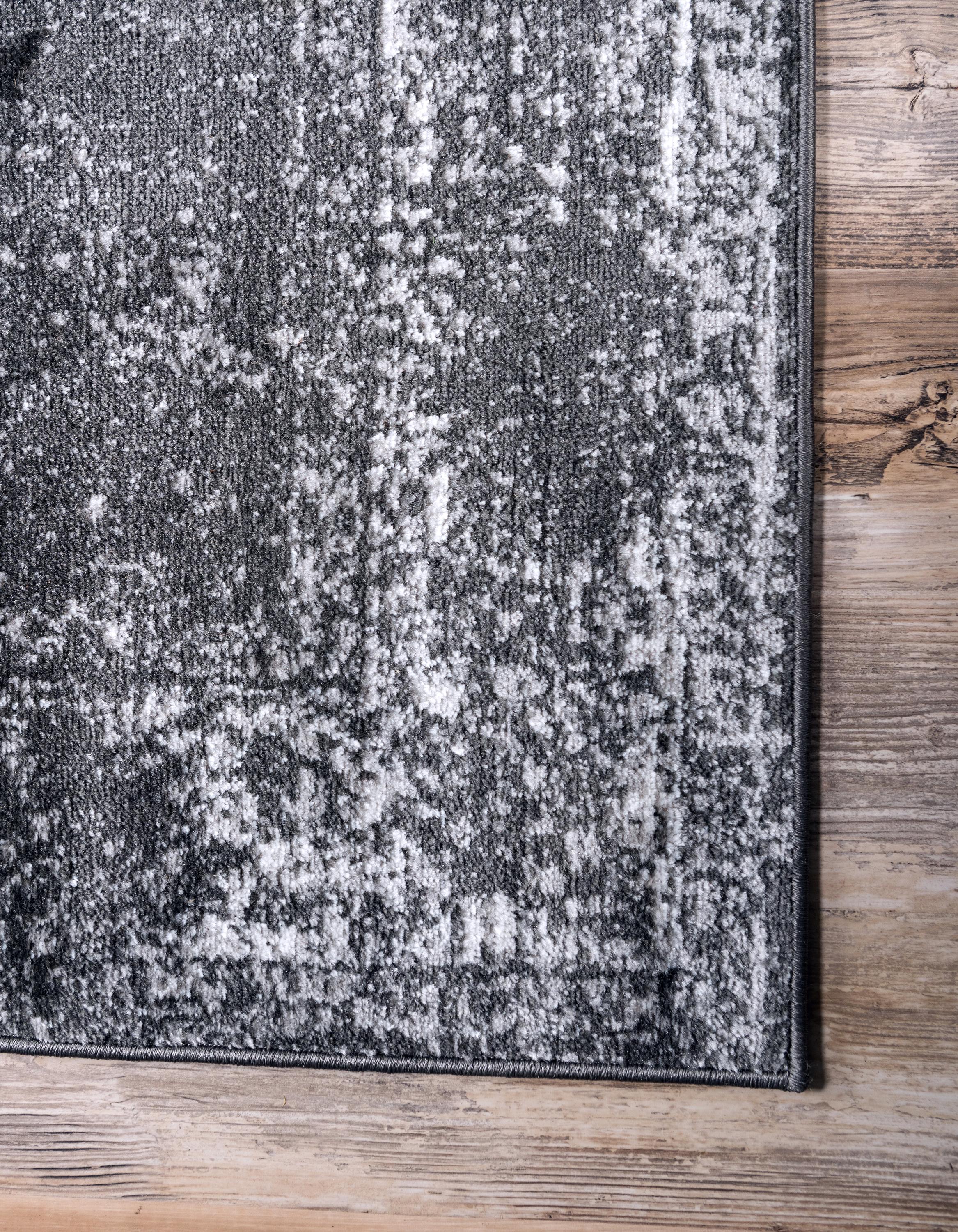 Dark Gray 2' x 13' Monaco Runner Rug eSaleRugs