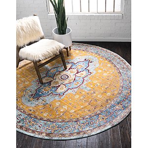 Unique Loom 8' x 8' Austin Round Rug