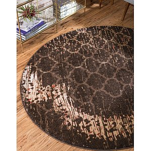 Unique Loom 6' x 6' Trellis Round Rug