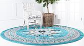 245cm x 245cm Heriz Design Round Rug thumbnail image 2