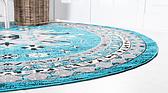 245cm x 245cm Heriz Design Round Rug thumbnail image 3