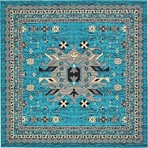 Unique Loom 8' x 8' Taftan Square Rug