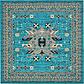 8' x 8' Heriz Design Square Rug thumbnail