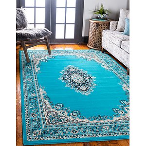9' 10 x 13' Mashad Design Rug