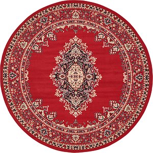 245cm x 245cm Mashad Design Round Rug