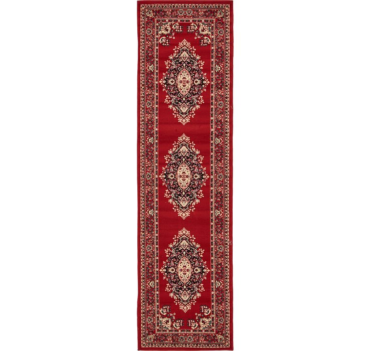 2' 7 x 10' Mashad Design Runner Rug