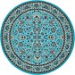 245cm x 245cm Kashan Design Round Rug thumbnail image 1