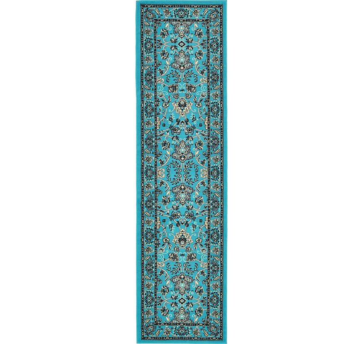 2' 7 x 10' Kashan Design Runner Rug