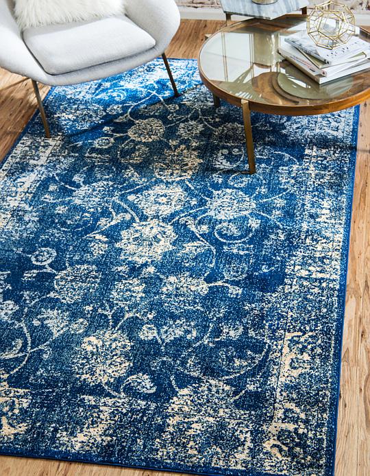 Dark Blue 5' x 8' Heritage Rug Area Rugs eSaleRugs