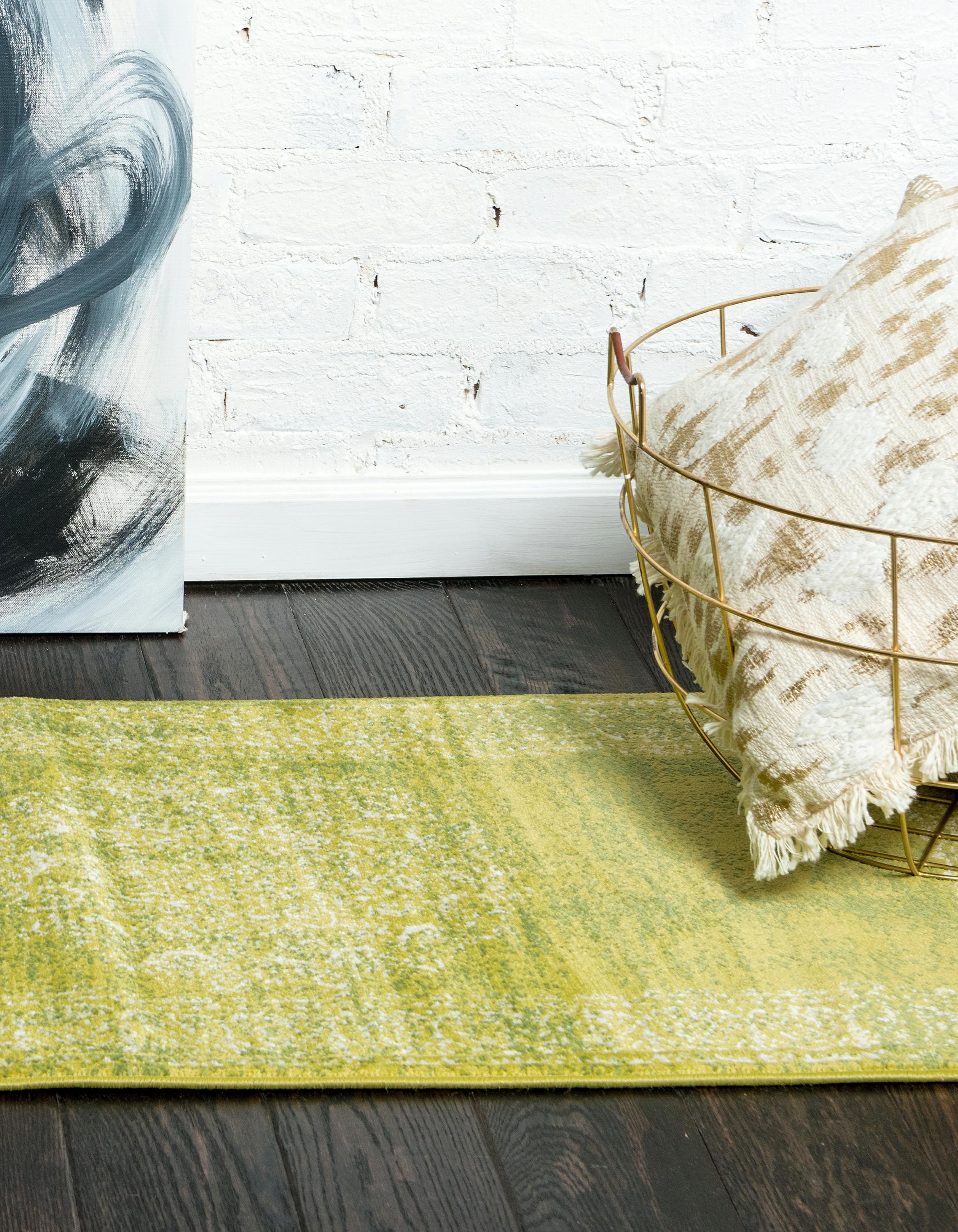 Light Green 2' x 6' Istanbul Runner Rug eSaleRugs