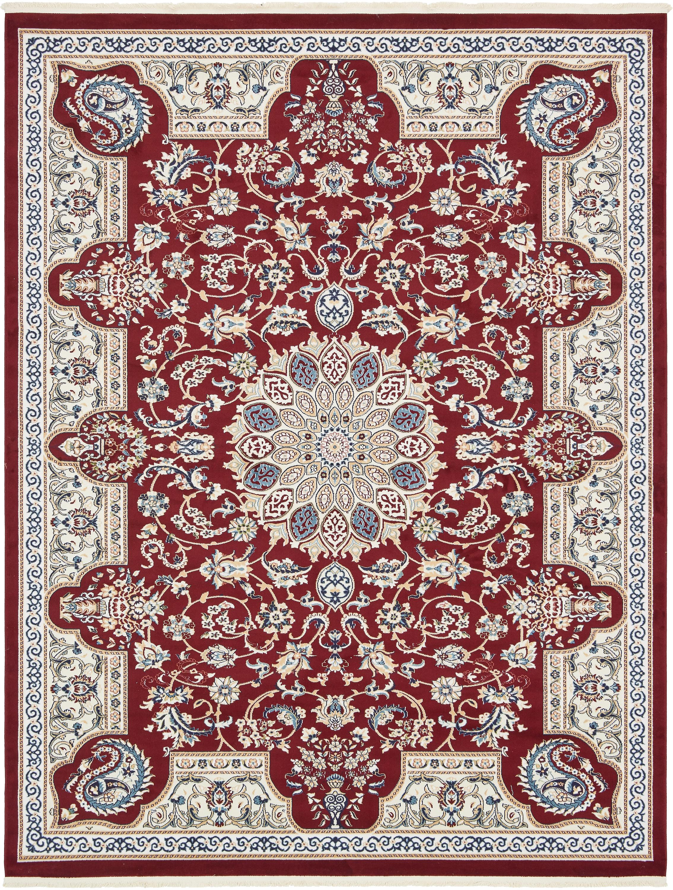 Burgundy 8' x 10' Nain Design Rug eSaleRugs