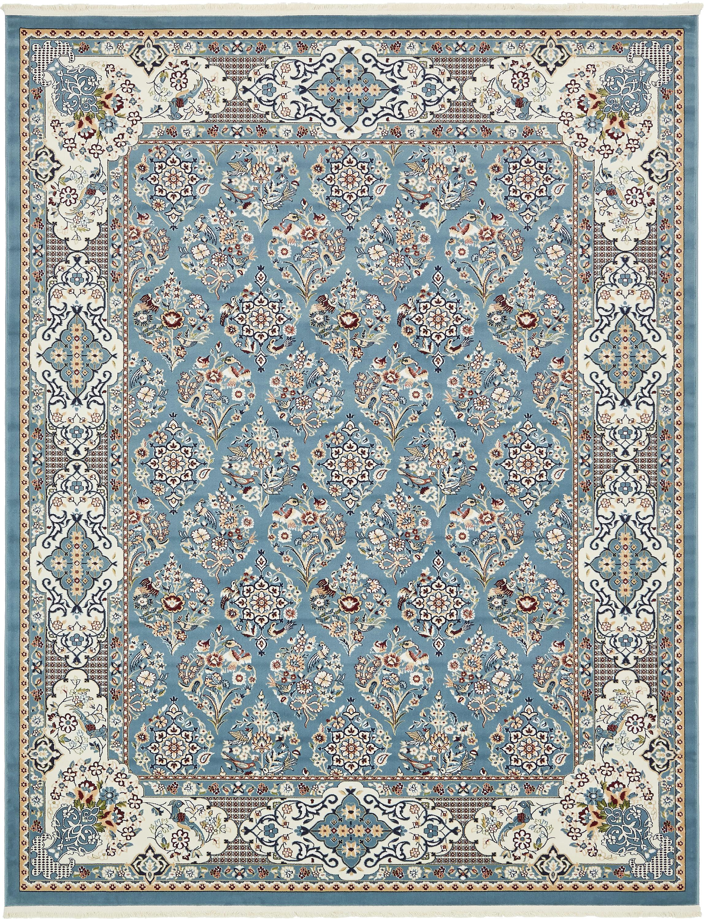 Blue 8' x 10' Nain Design Rug eSaleRugs