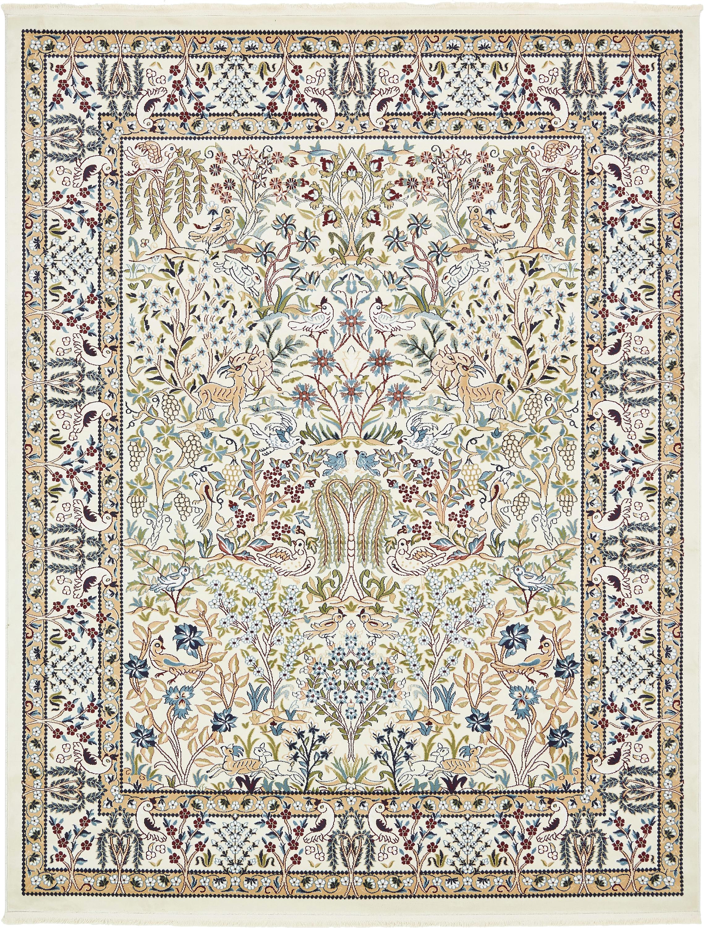 Ivory 8' x 10' Nain Design Rug eSaleRugs