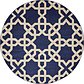 6' x 6' Trellis Round Rug thumbnail image 1